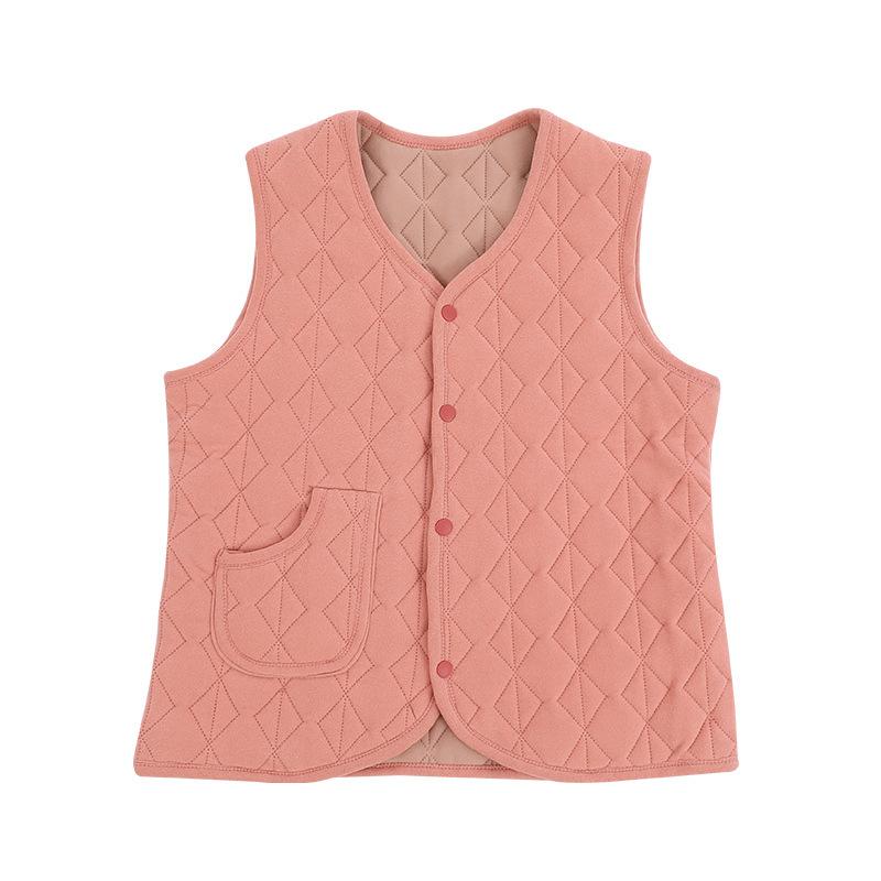 HI-FASHION Weste in Übergröße für Damen, Winterjacke, modisch, V-Ausschnitt, ärmellos, einfarbig, Rauten-Wärmeweste