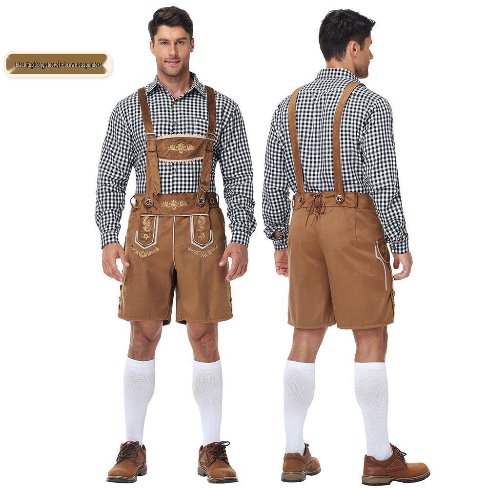 Traditional German Oktoberfest Men's Beer Festival Lederhosen