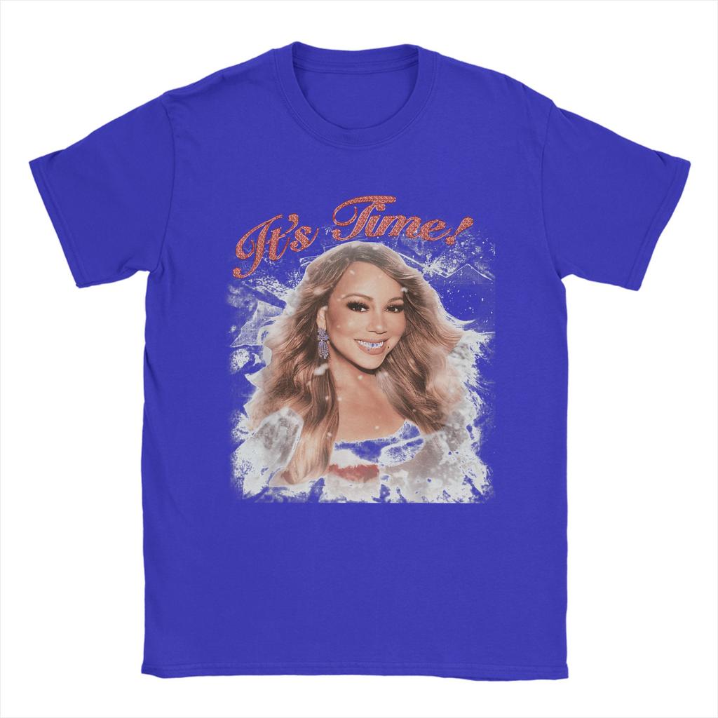 Men's T Shirt Mariah Carey It's Time 2025 T-Shirts Harajuku  Summer Tees Vintage Design Cotton Clothes Gift Idea