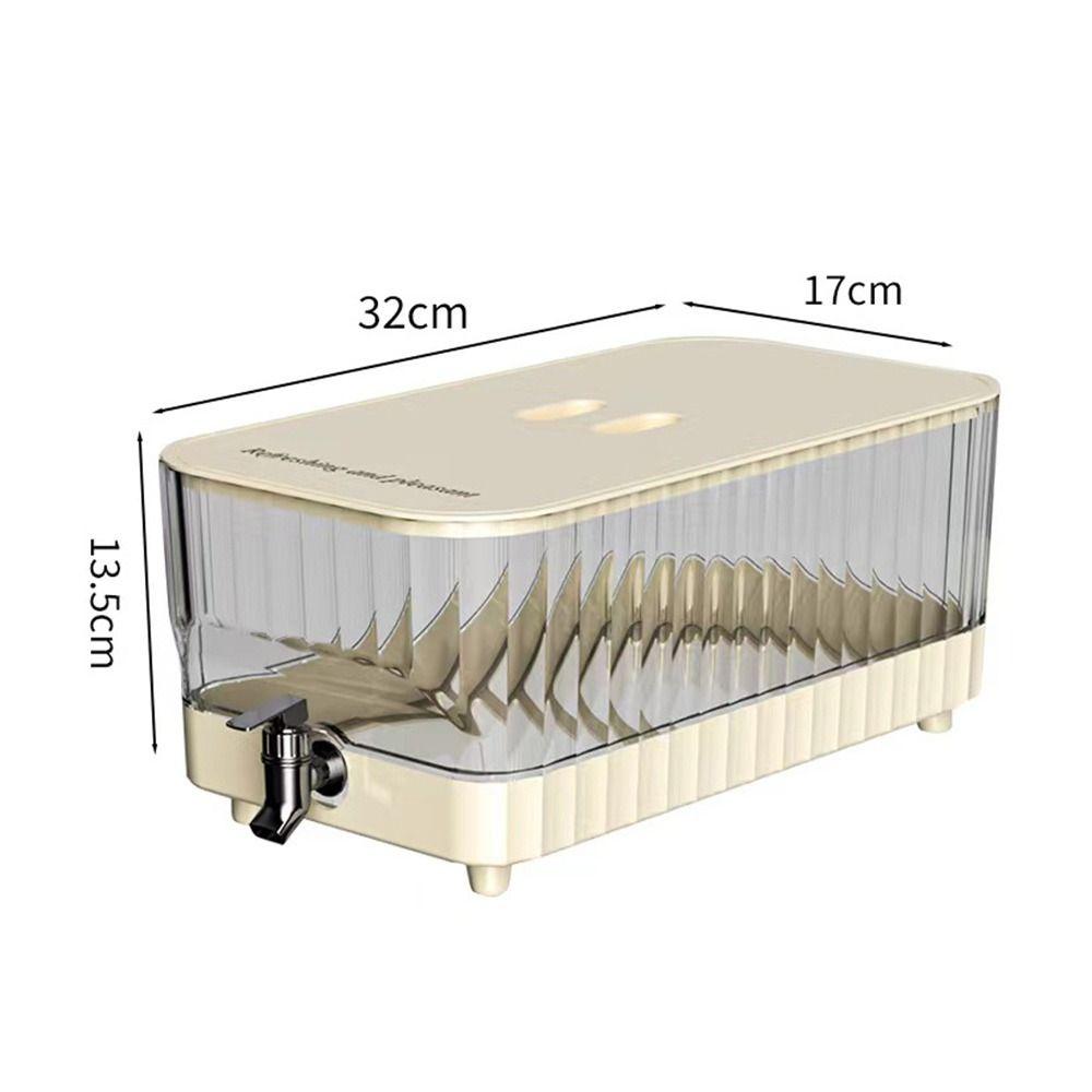 3/5/9L Large Capacity Summer Cold Water Kettle with Tap Refrigerator Fruit Tea Cold Brewing Kettle Leakproof Clear