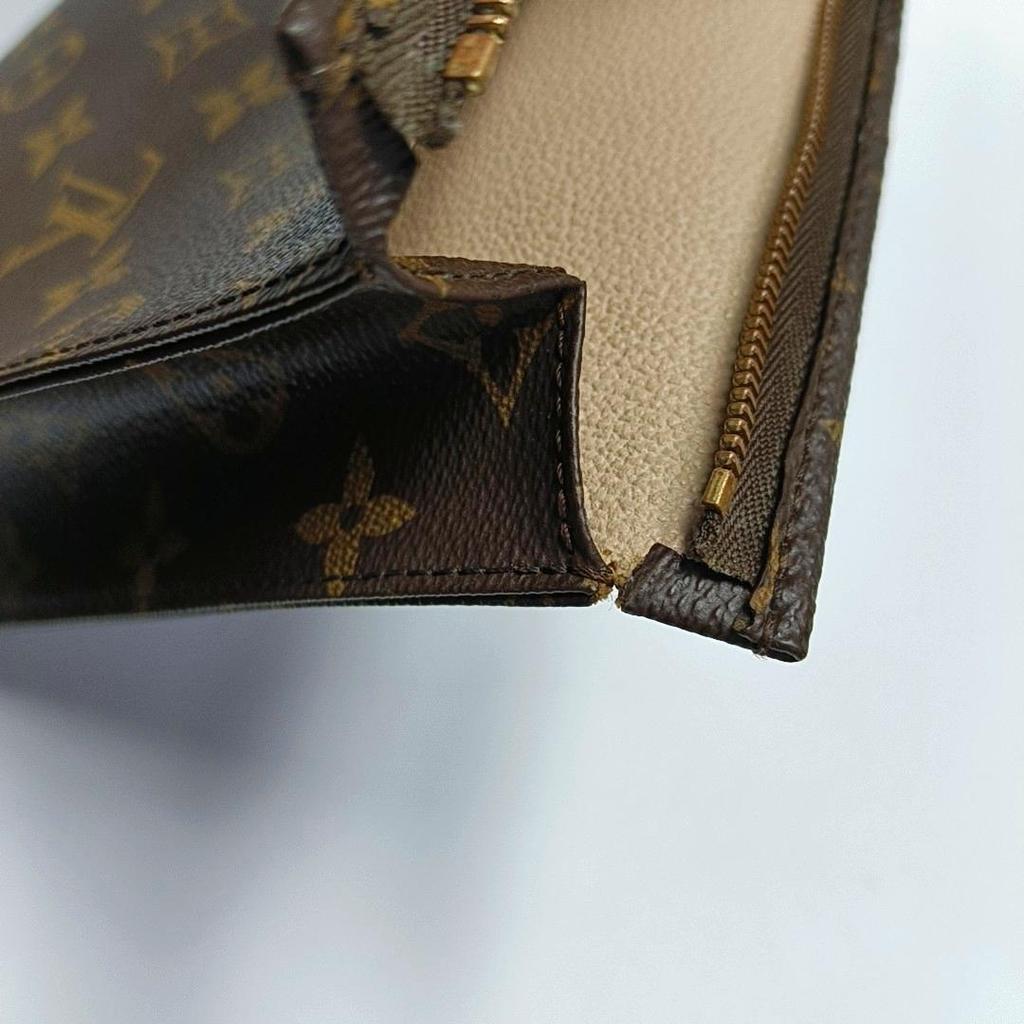 [Gebraucht] Kulturtasche 26 Klassisches Monogramm Canvas und Leder Waschtasche - Gut #Y1SEC4