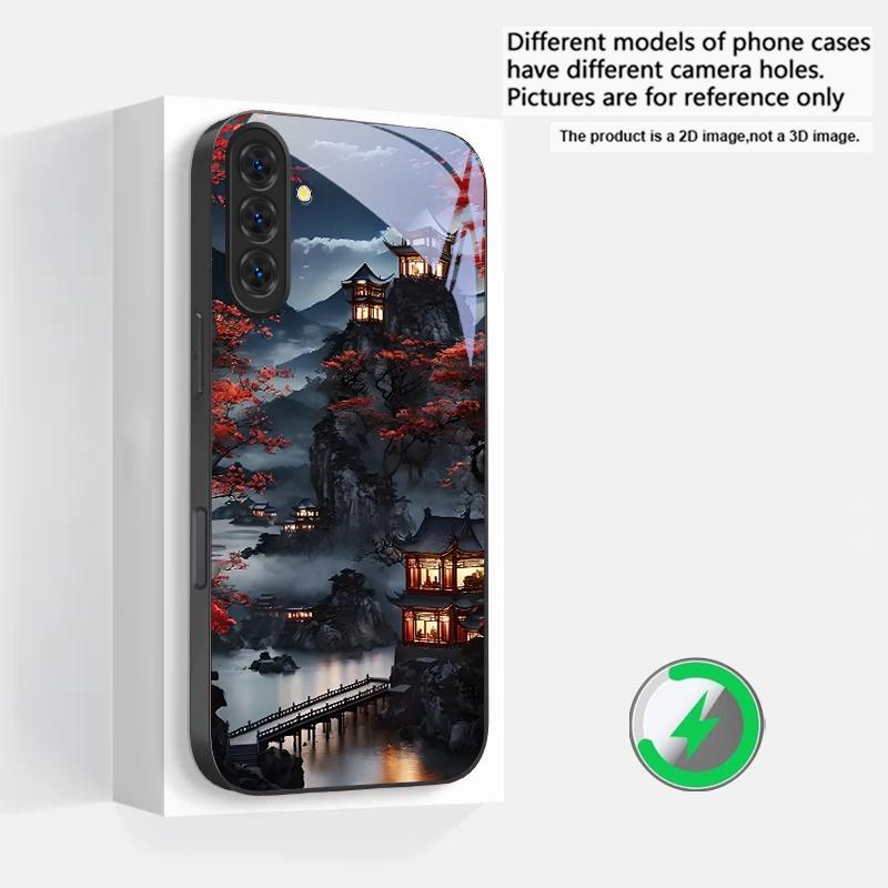 Moonlight Fairy Trail Suitable For Samsung Galaxy S25 Ultra S20 FE S21 S22+ S23 Plus S24 S26 Edge magnetism Glass Phone Casee