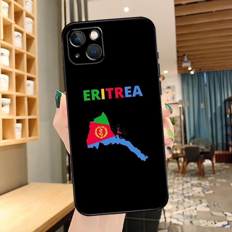 Eritrea Flag Phone Case For iPhone 11 12 13 14 15 16 Pro MAX 12 13 Mini X XR XS Max Plus Cover Coque