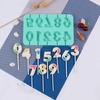 Fun Celebration Number Lollipop and Candle Making Kit High-Quality Silicone Molds