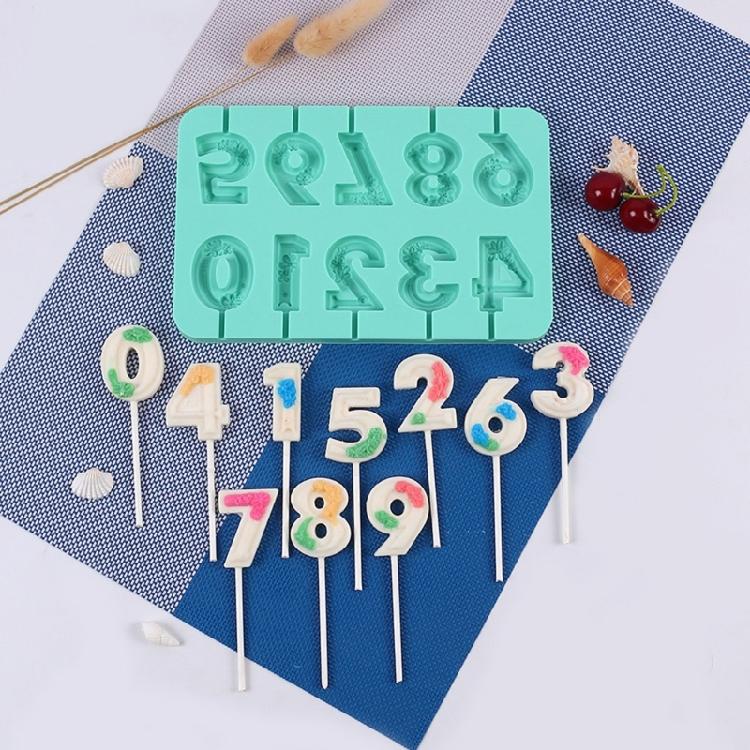 Fun Celebration Number Lollipop and Candle Making Kit High-Quality Silicone Molds
