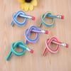 5pcs/lot random Creative stationery folding, constant bending, soft pencils, deformed pencils, elementary school gifts, prizes