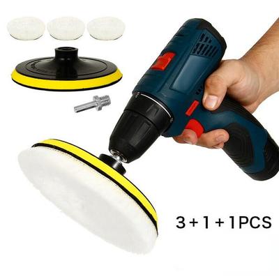 5 stuks 100 mm auto polijstschijf polijstpads set mop kit pad polijstmachine voor boor