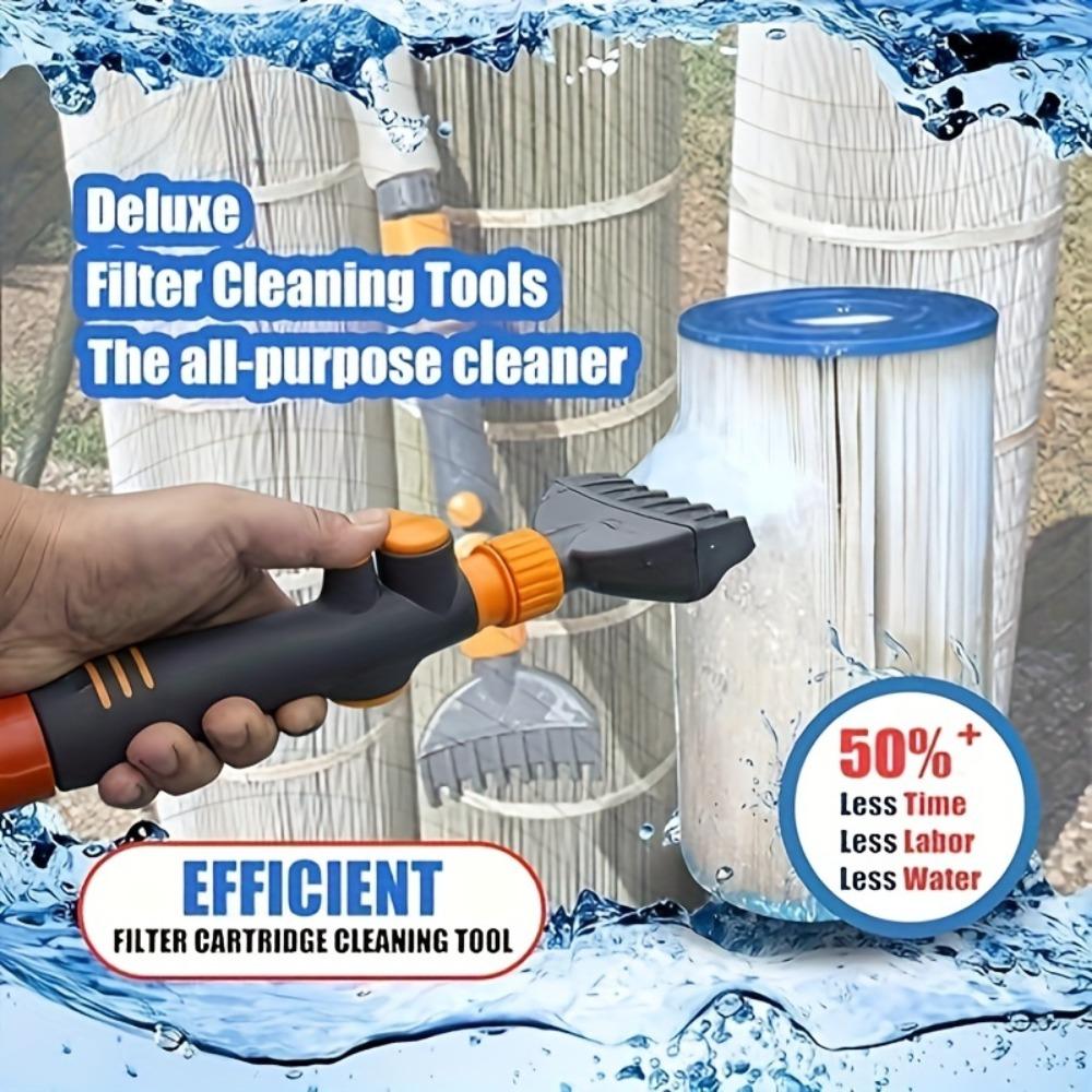 Очиститель картриджей для фильтров бассейнов и спа - премиум 1 шт. для полного удаления — фото 5