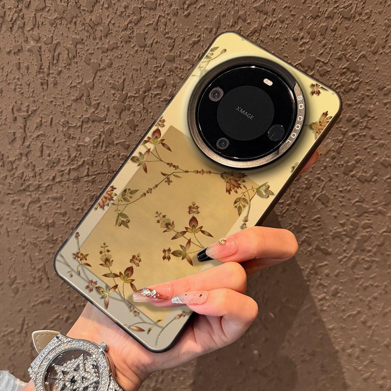 Retro flower is suitable for Huawei mate80 mobile phone case mate80promax new mate70 all-inclusive anti-drop.