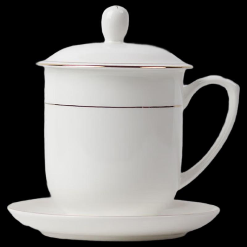 Xiaoyueya Gilded Ceramic Office & Tea Mug