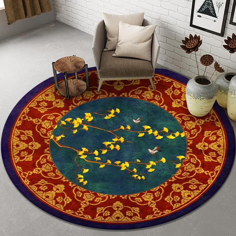 Decor pentru casa Covoraș pentru scaune anti-alunecare Covor pentru sufragerie Covor de baie pentru ușă Covor rotund pentru sufragerie Covor drăguț cu imprimeu pentru dormitor