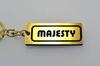 Majesty Gold Black Double Ring Acrylic Original Keychain Handlebar Accessory A-533-1 & (125, 250, 400) - Exterior, Seat, Mirror,
