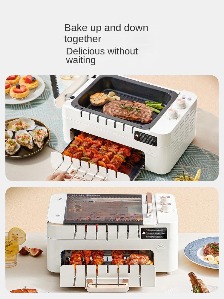 220 В 2-слойная машина для приготовления шашлыков на гриле — фото 5