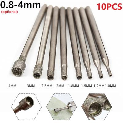 Grąžtas Grąžtas Rotacinis Deimantinis Rankovės Formos 1-4mm 1/1.2/1.5/1.8/2/2.5/3/4mm