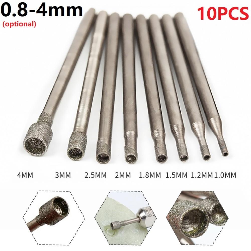 Drill Bit Bit Rotary Diamond Sleeve Shape 1-4mm 1/1.2/1.5/1.8/2/2.5/3/4mm