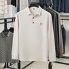 Men's Polo Shirt Lapel Long Sleeve T-Shirt Autumn Exquisite Print Fix Design Business Casual Menswear Top