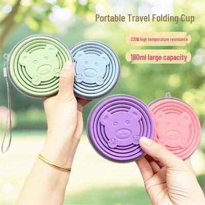 Silicone Folding Travel Cup: Portable and Handy for Outdoor Use
