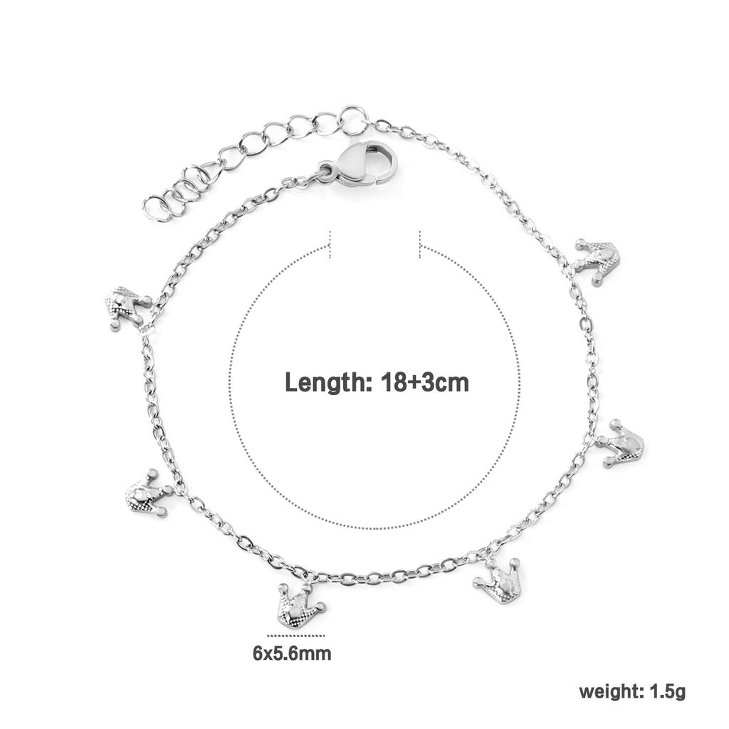 Bracelet Cute Sweet Butterfly Dragonfly Pendant with White Diamond Bracelet Stainless Steel Jewelry