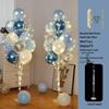 Glow-in-the-Dark Floor Balloons for Birthdays & Anniversaries, New Year’s Movable Stand