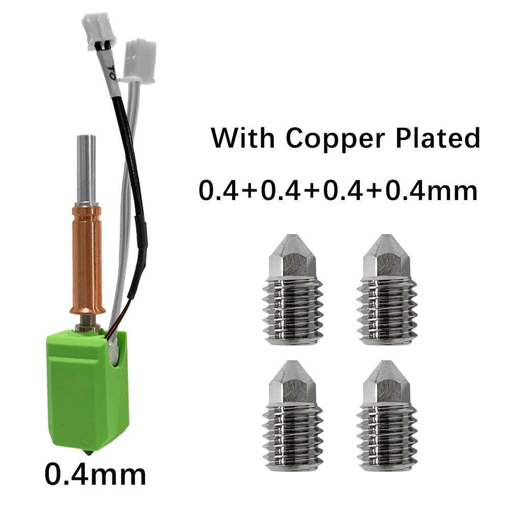 Upgraded Hotend Kit For Anycubic Kobra 3 Bi Metal Heatbreak 24V 60W Ceramic Hot End Thermistor Nozzle For Anycubic Kobra 3 Combo