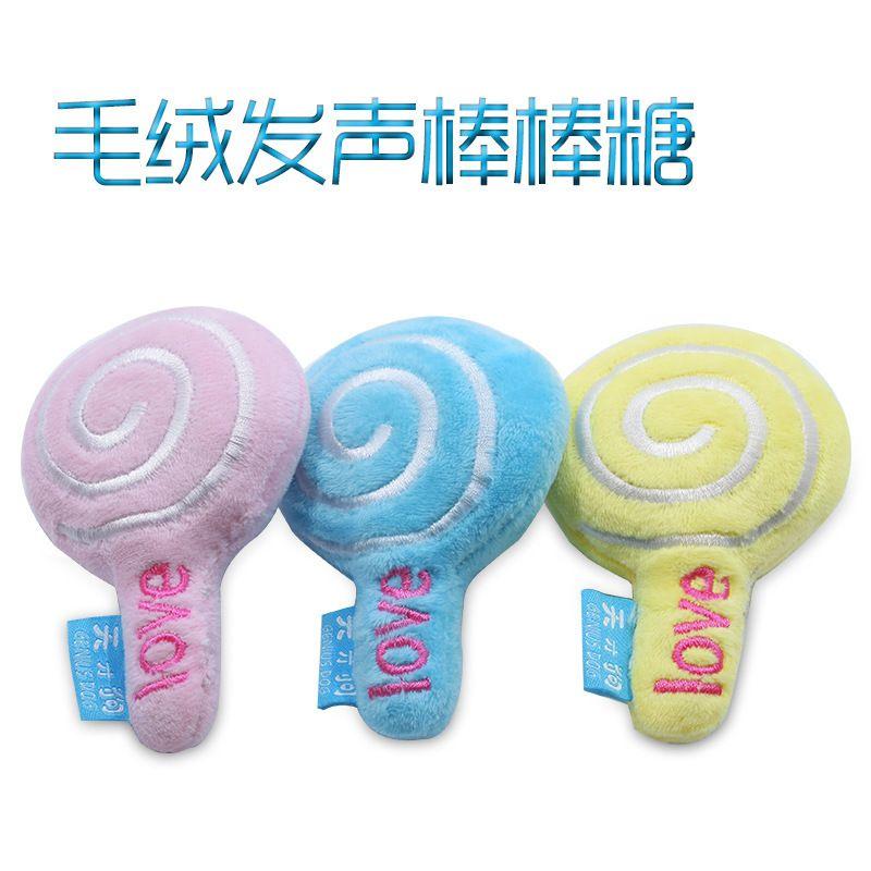 

Плюшевая звуковая игрушка Бутылка молока Мороженое Плюшевая игрушка для собаки Устойчивая к укусам Принадлежности для питомцев Universal Lollipop