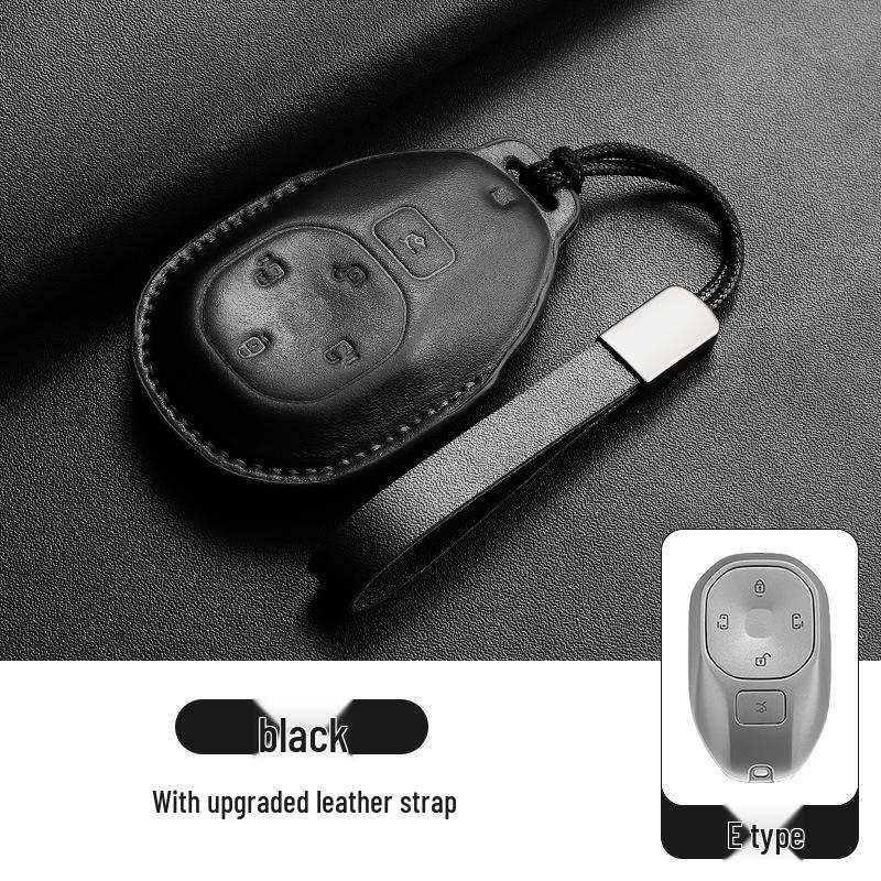 GAC Trumpchi Key Case Genuine Leather for E8, E9 Shadow, S9/S7, ES9 with Buckle