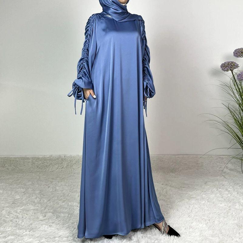 Middle East Dubai New Elegant Dress Arabic Loose Robe Fashionable Loose Dress