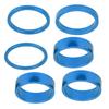 6Pcs Bicycle Headset Spacer Aluminium Alloy Bike Handlebar Stem Spacers for Mountain BikeBlue