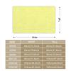 Solid color Floor Mat Bedroom Living Room Flannel Door Mat Non-Slip Home Decor