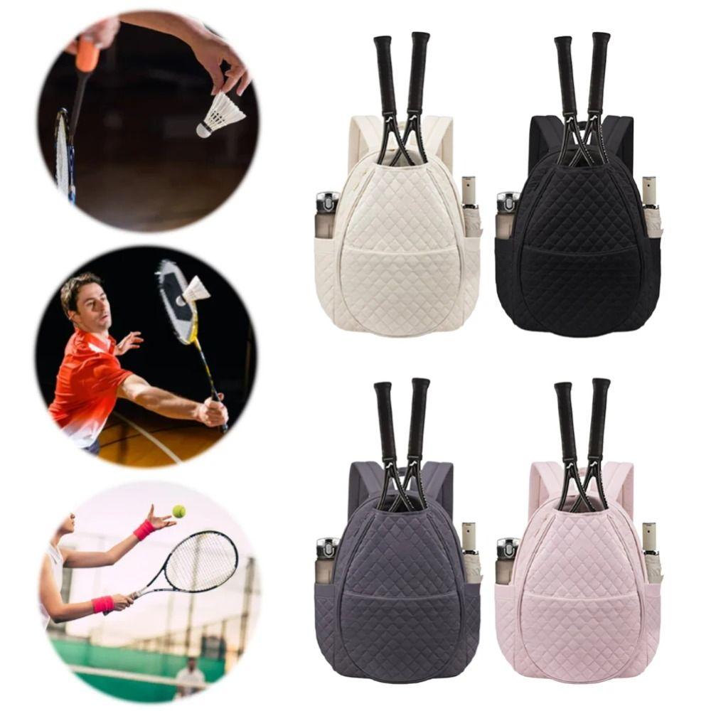 Zipper Closure Tennis Crossbody Backpack Waterproof Tennis Racket Bag  Home Fitness
