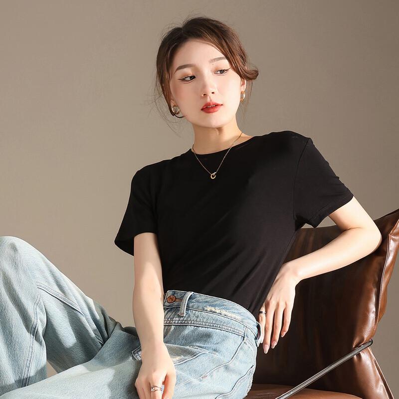 RAIN.CUN Women's Round Neck Short Sleeve T-shirt