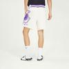 Nike Los Angeles Lakers Logo Print Straight-Leg Basketball Pants Men Bottoms White DR2328-027