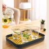 Rechteckiger Schalenständer Obst-Abtropfschale Essstäbchen-Box Küchen-Aufbewahrungsschale Wasserbecher-Abtropfschale Obstkorb Tee-Tabletts Organizer