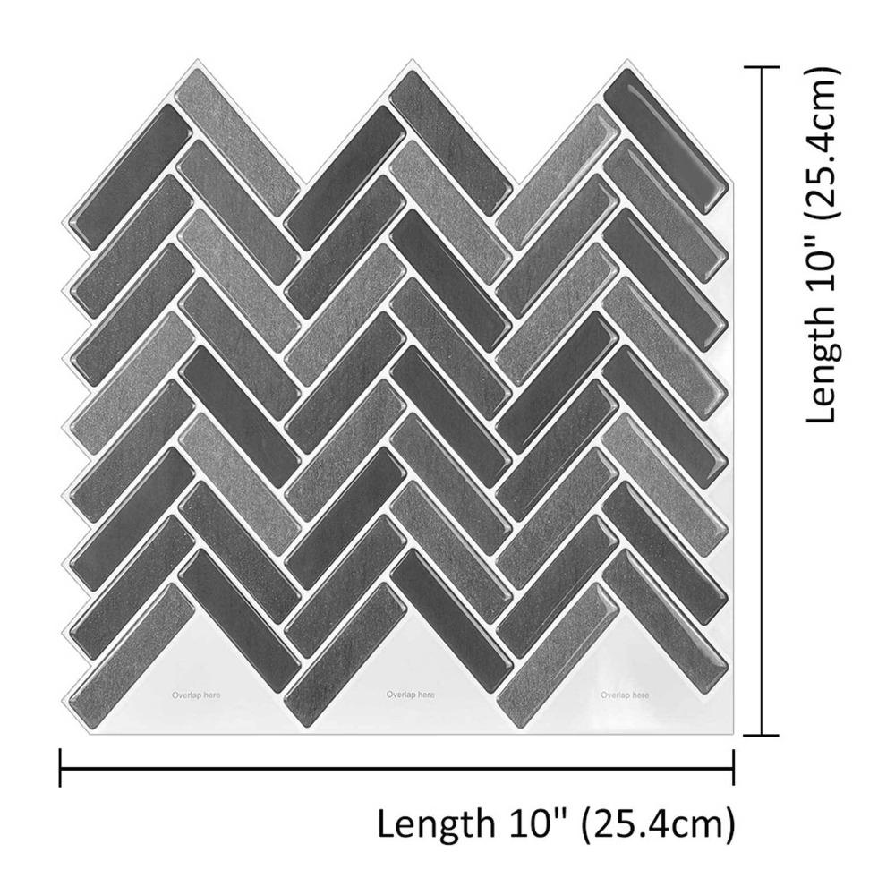 Azulejo Adhesivo Peel and Stick para Salpicadero Impermeable para Pared Azulejo Adhesivo para Cocina Baño