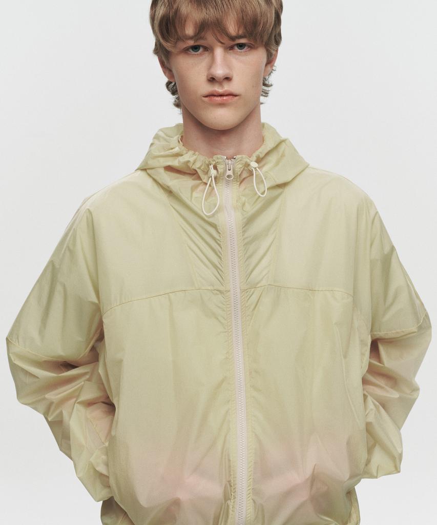 Heute Kade Sheer Hooded Jacket (Yellow)
