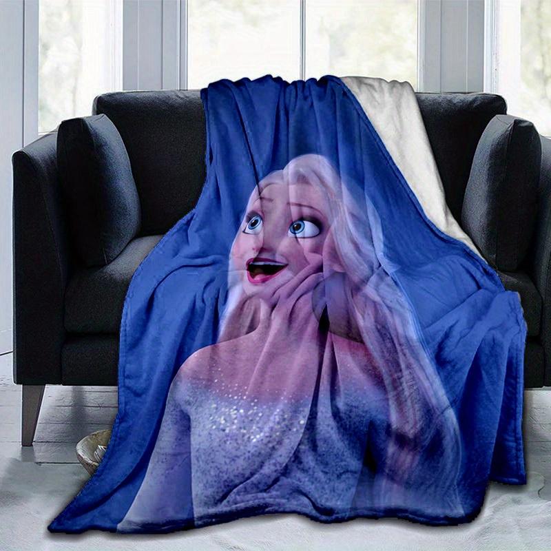 1pc, Elsa Frozen Princess Blanket Soft & Cozy Throw for Home Decor, Couch Cover, Outdoor Use, Travel, Camping, Car, Beach, Office Nap