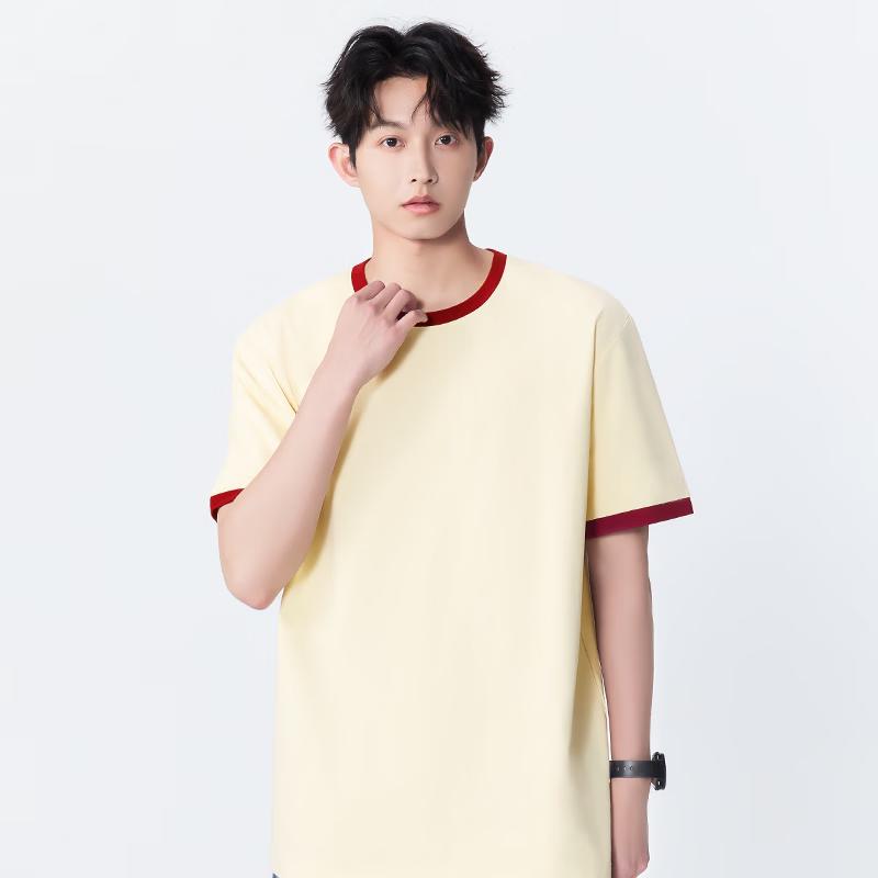 MINISO Men's Retro High Street Casual Short Sleeve T-Shirt