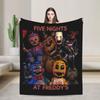 FNAF 2 Puppet Blankets Velvet Printed Portable Lightweight Thin Throw Blankets for Bed Outdoor Quilt