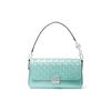 New MICHAEL KORS Leather Baguette Shoulder Bag Small Size Women's Light Aqua Blue 30S1S2BL1T-432