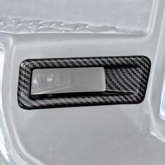 Carbon Rear License Plate Light Lamp Trim Accessories For Dodge Ram 1500 19-2025