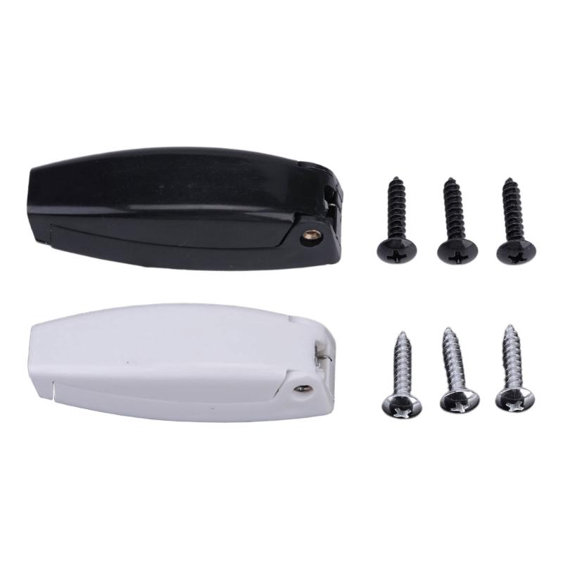 Trailer Door Retainer Hardware Set, Spring Loaded ABS Replacement Parts, 5 Pack with 15 Screws for Boat Compartments