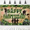 Camouflage Geburtstag Hintergrund Soldat Waffe Camouflage Armee Militär Panzer Junge Geburtstag Dekorationen Partyzubehör Foto Requisiten Geschenke