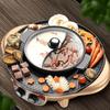 Wutuo 2-in-1 Electric Hot Pot & BBQ Grill