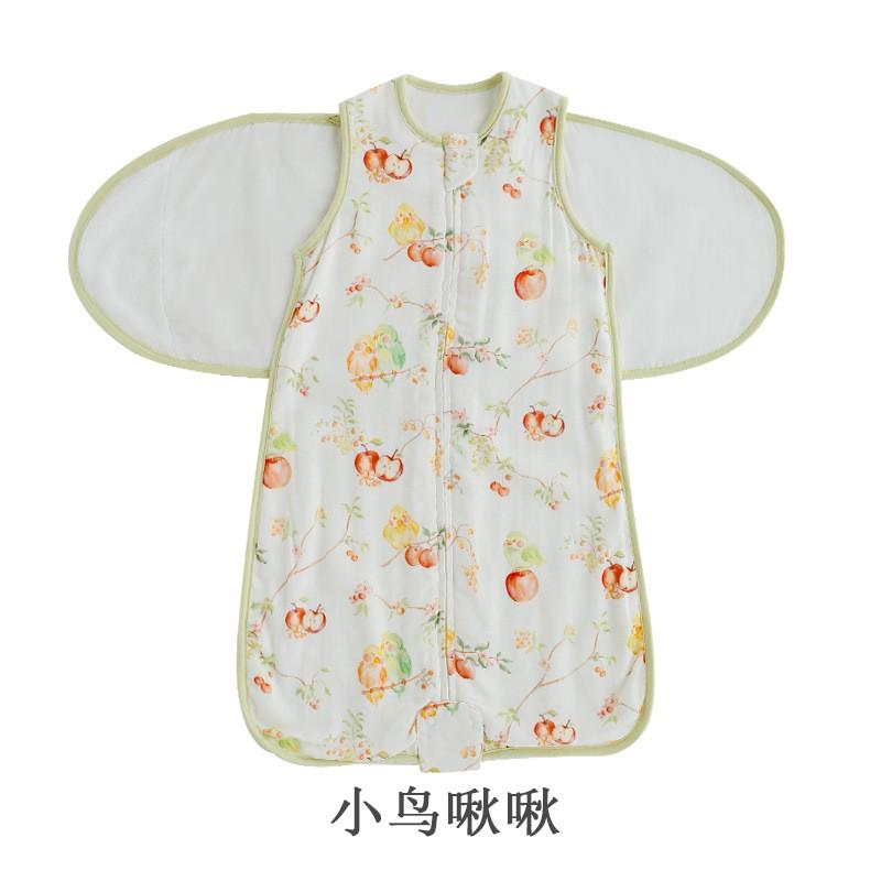 Bamboo Cotton Swaddle Sleep Sack Newborns Anti-Startle Lightweight Breathable Infant Sleepwear A-Class Safe Fall