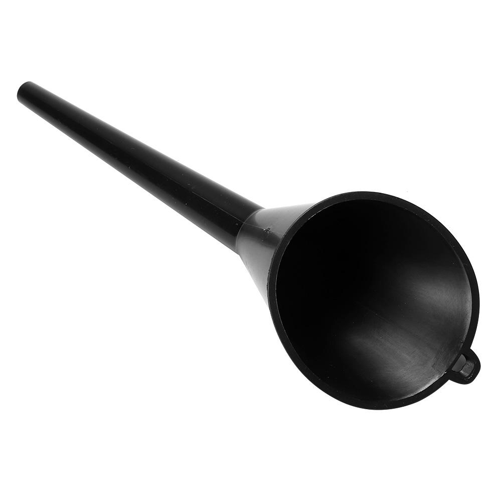 Plastic Oil Petrol Diesel Fuel Filter Funnel Car Accessory Black