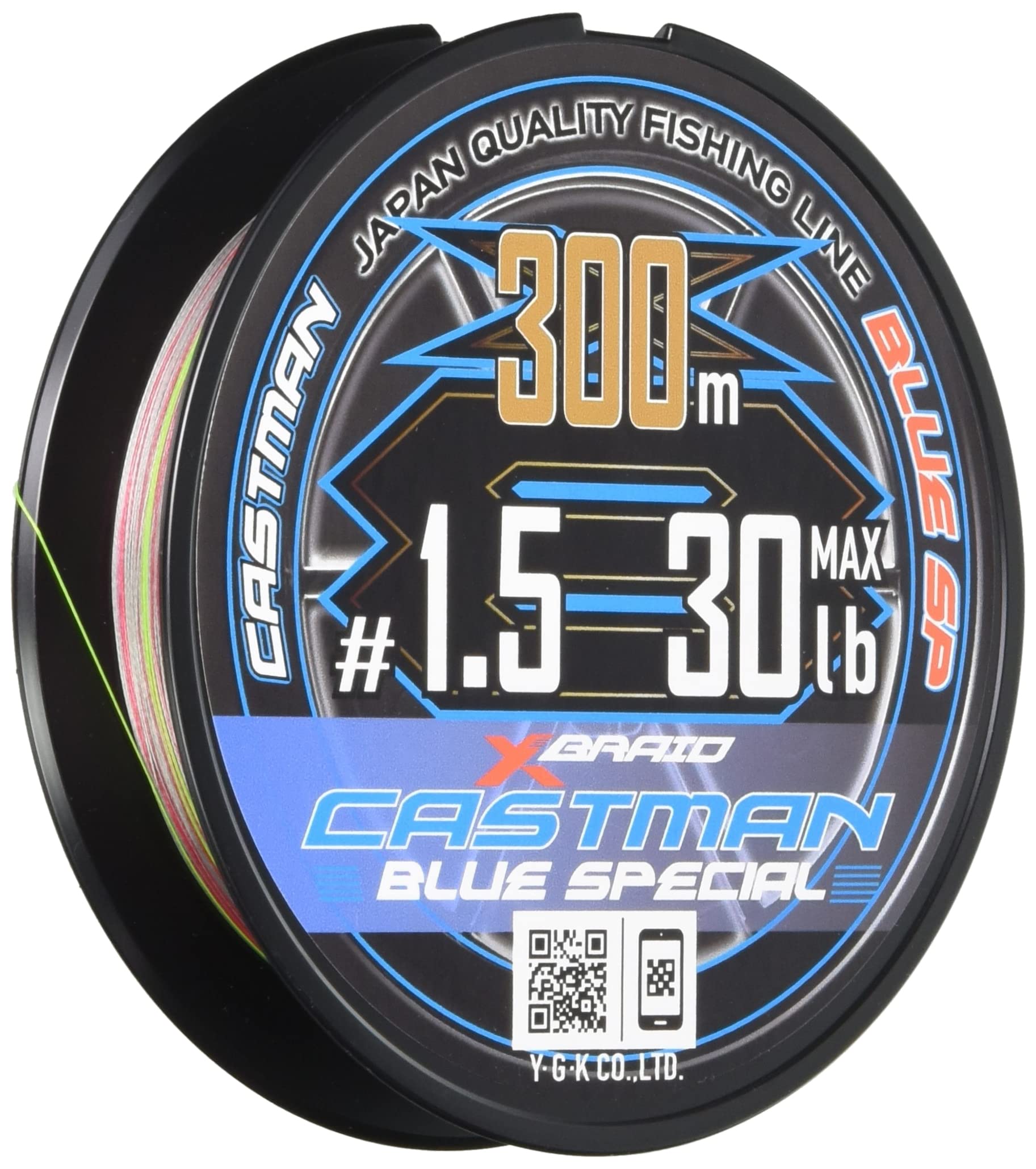 

Castman Blue Special X8 300m 30lb Silver 10m Fig Red 50m UJ Green Mark X-Braid 1.5 Mark,