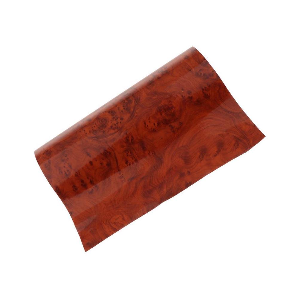 Glossy Faux Wood Removable Self-Adhesive Car Vinyl Wrap Film Stickers Stylish and Durable