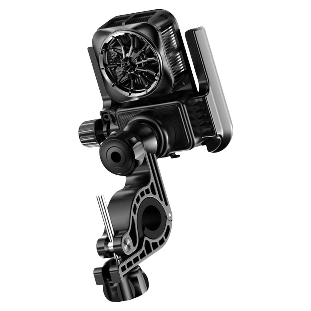 Cooling Bike Phone Holder Anti-Shake Motorcycle Cellphone Holder Navigation Bracket for Motorcycle Bicycle Scooter