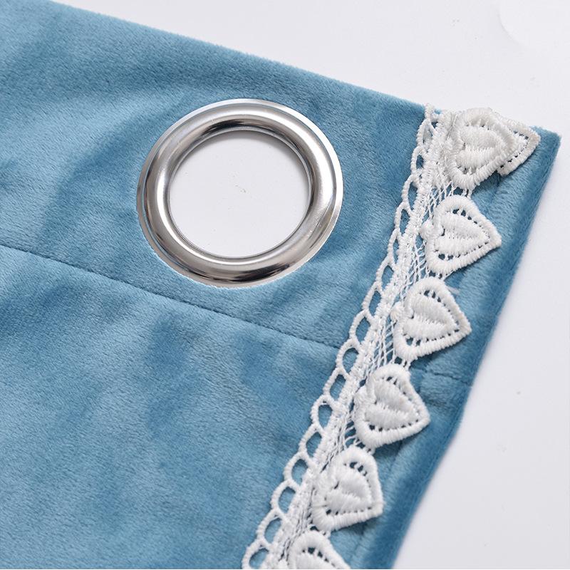 Flanelové Perforované Závěsy Krajkové Závěsy Hotové Perforované Závěsy Závěsy