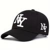 Baseballkappe mit NY-Stickerei - Sechs-Panel-Schirmmütze mit Sonnenschutz